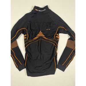X-Bionic Energy Accumulator Mens Compression Base Layer Top Black Orange S/M
